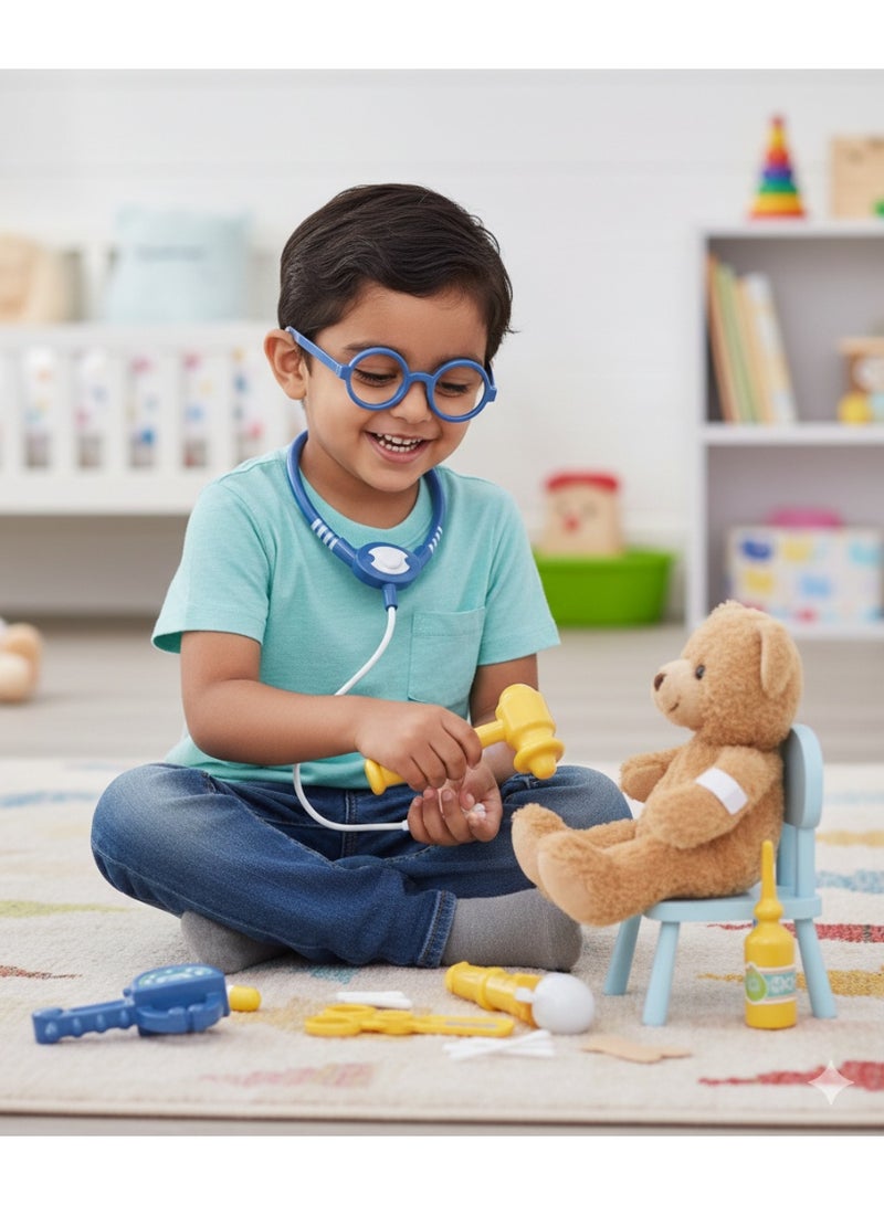 مجموعة الطبيب للأطفال | مجموعة ألعاب طبية ممتعة مع ملحقات (مناسبة للأعمار من 3 سنوات فما فوق) - هدية مثالية للعيد - Image 2